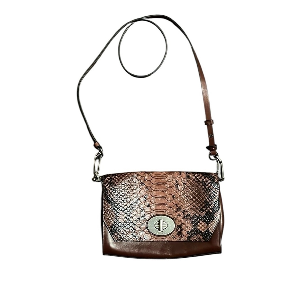 Coach Authenticated Crosstown Python Embossed Cro… - image 2